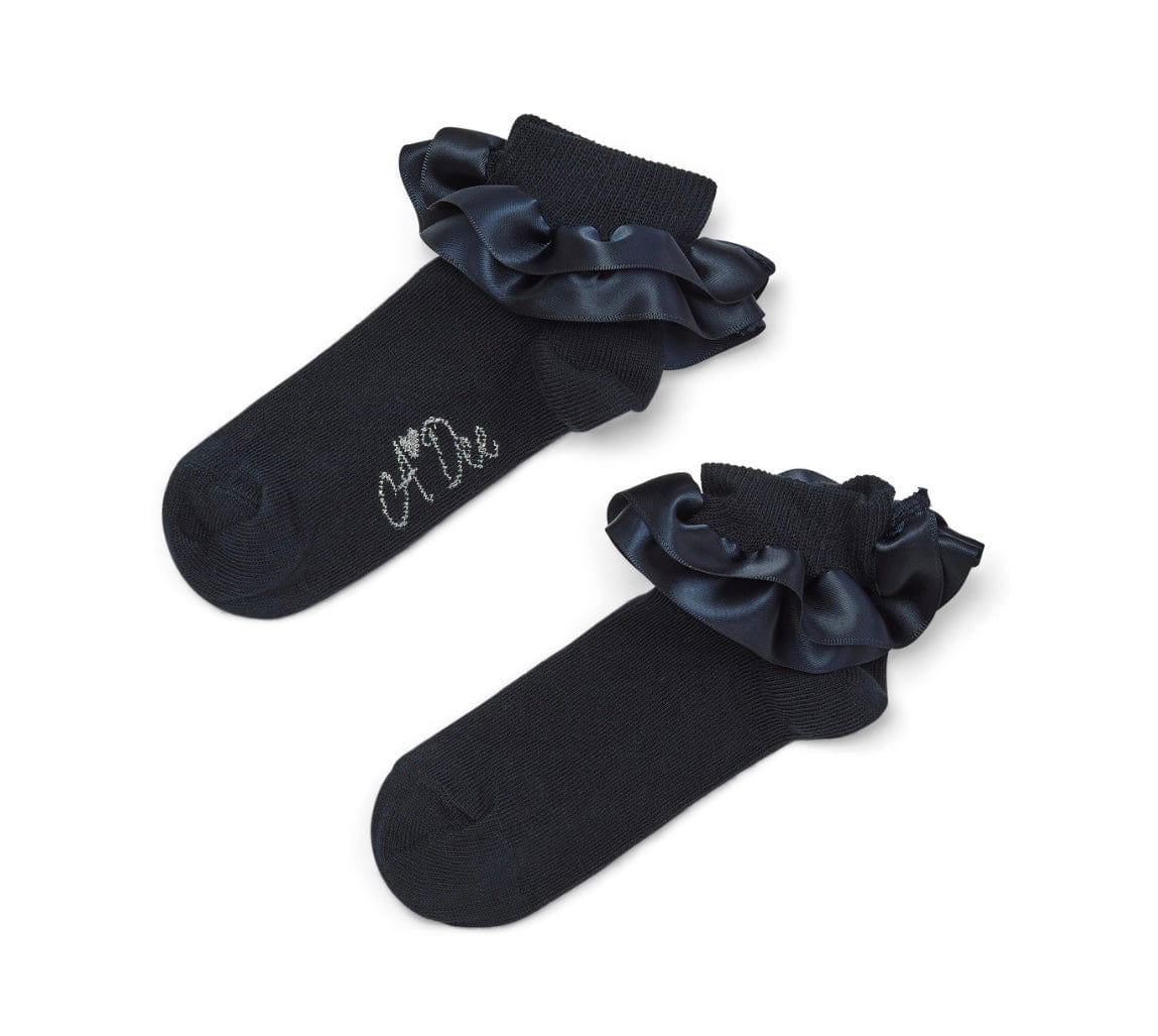 A Dee Pixie Dark Navy Ankle Socks