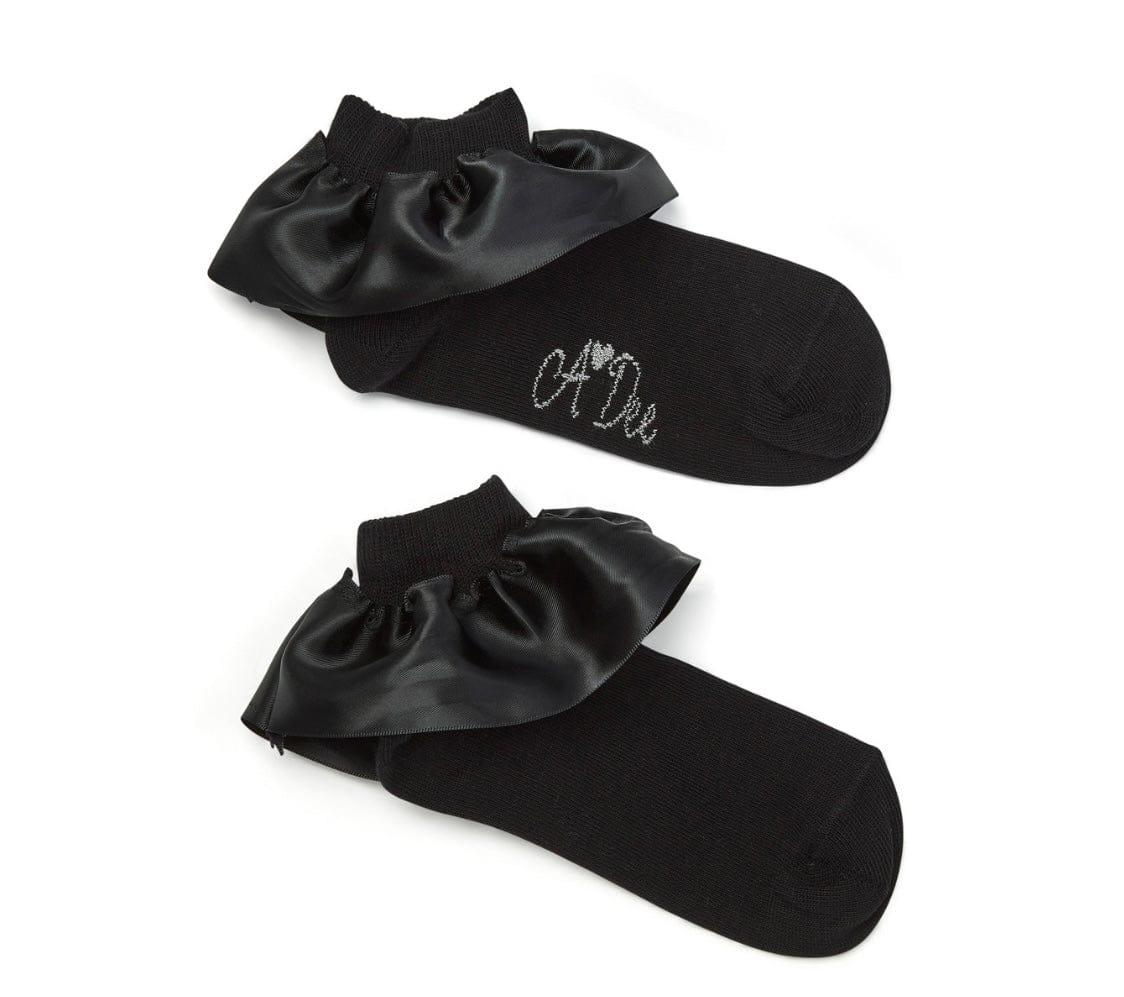 A Dee Pixie Black Ankle Socks