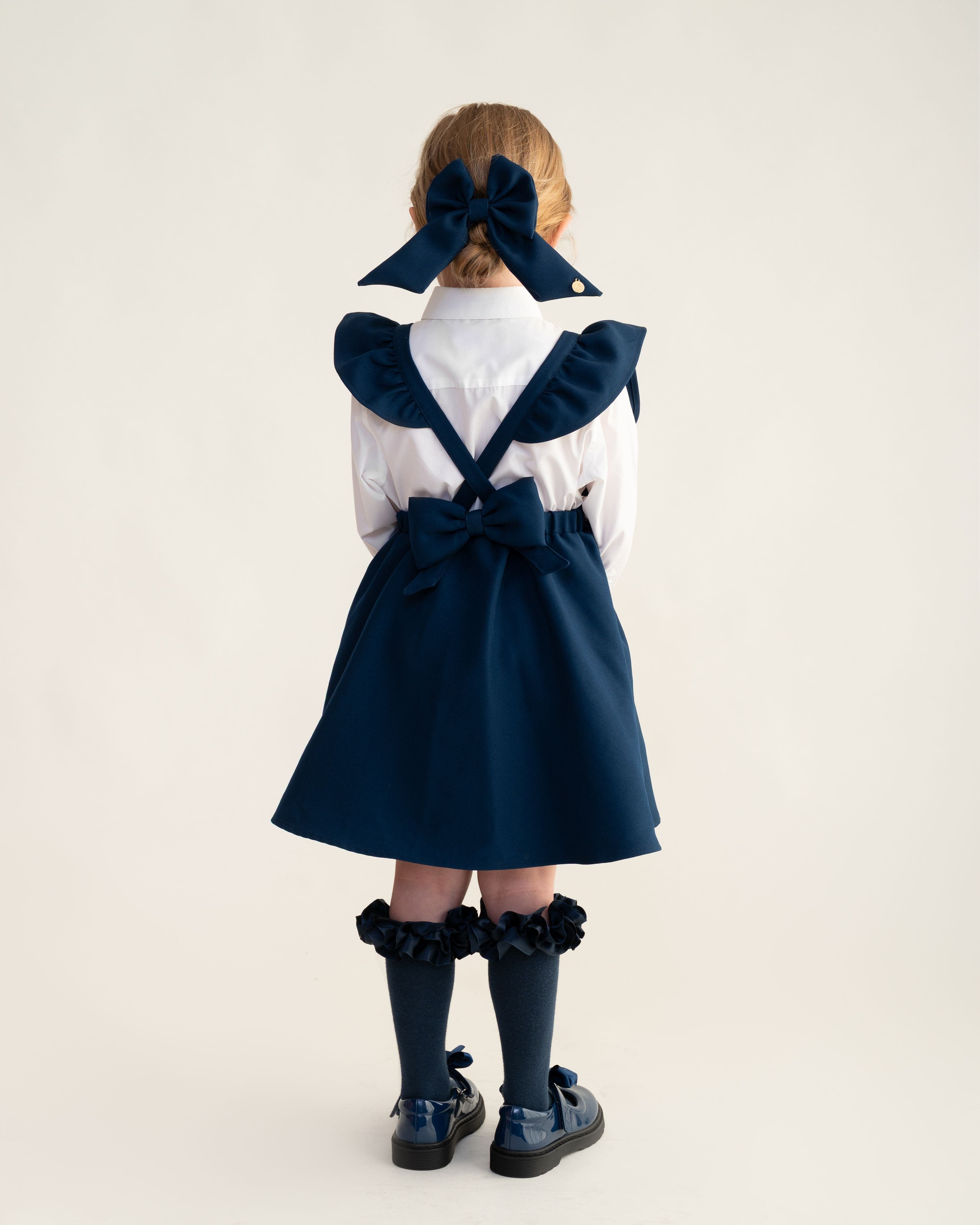 Caramelo Flared Pinafore with Bow