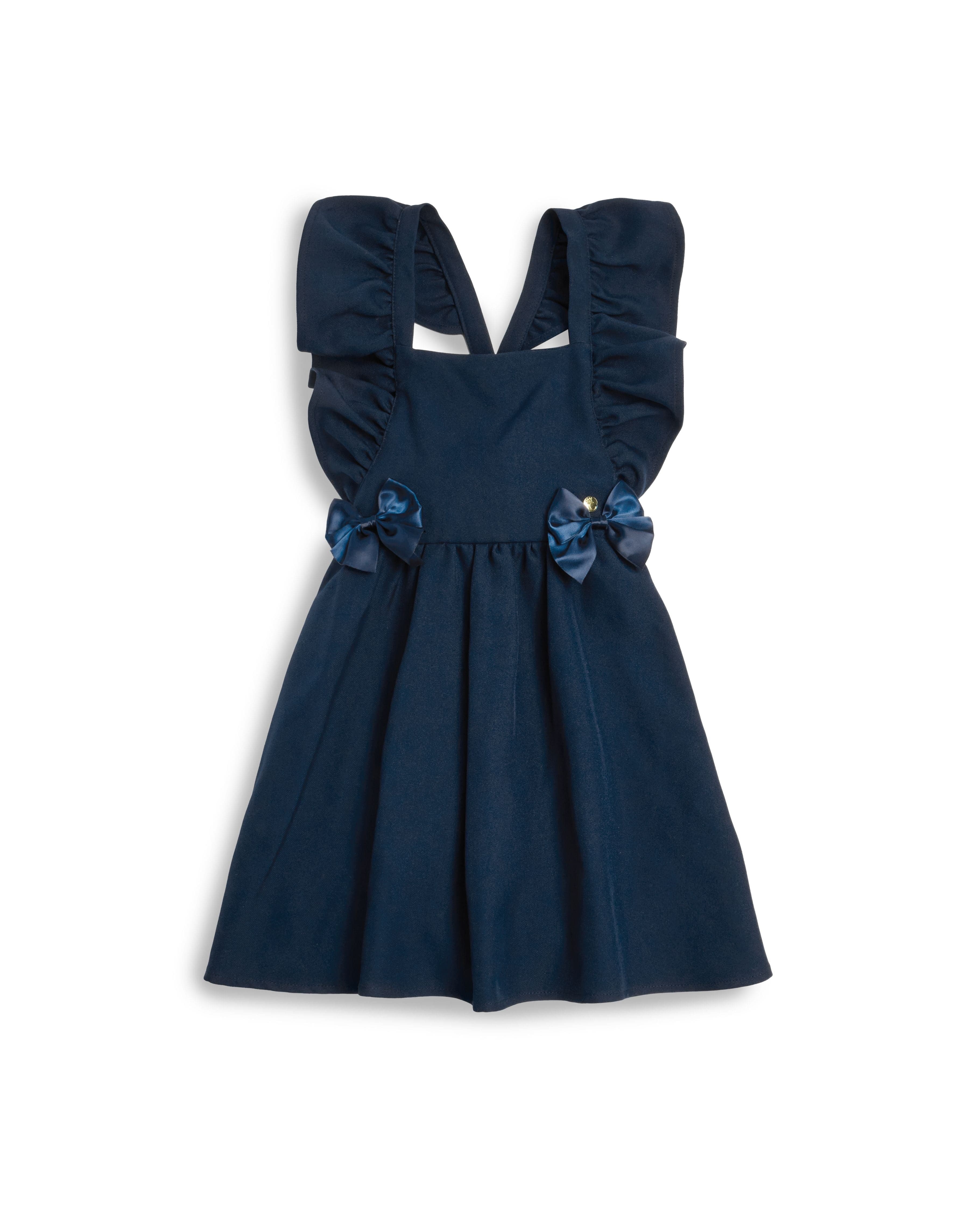 Caramelo Flared Pinafore with Bow