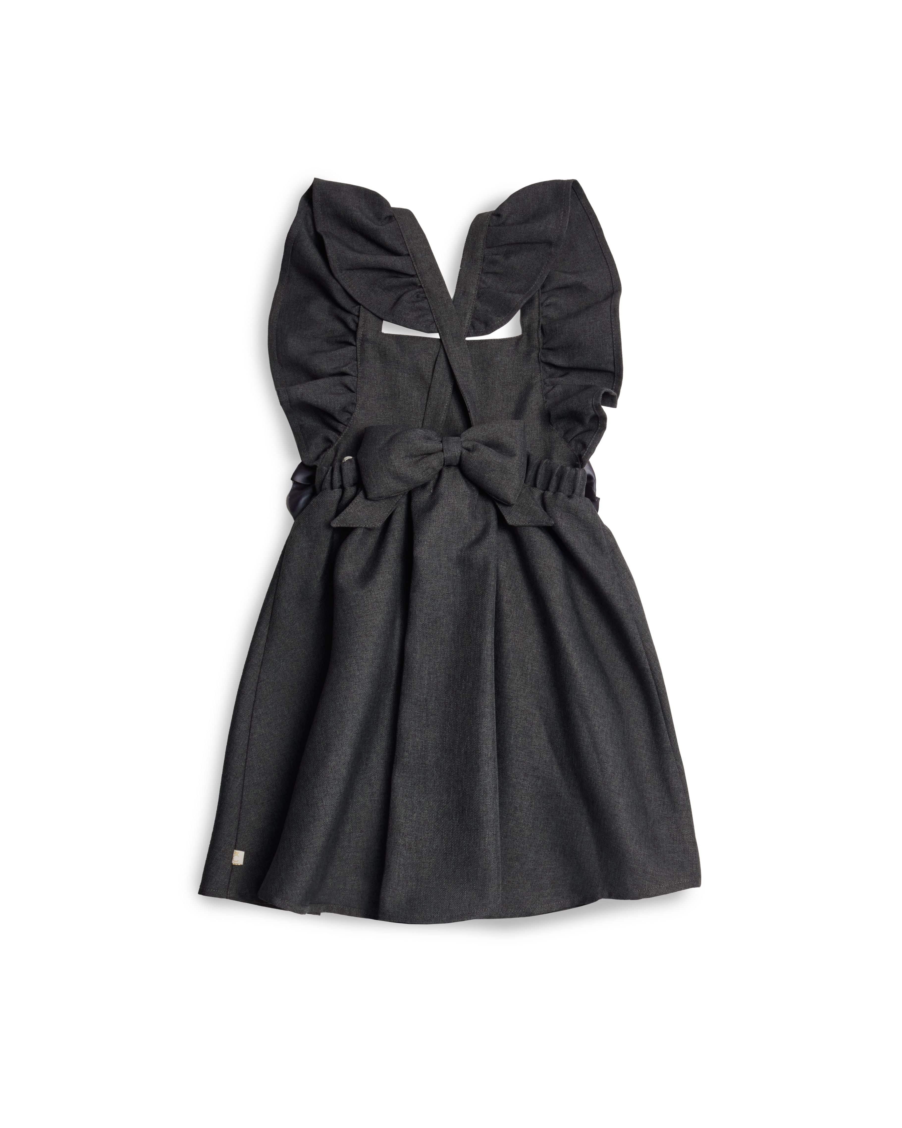 Caramelo Flared Pinafore with Bow