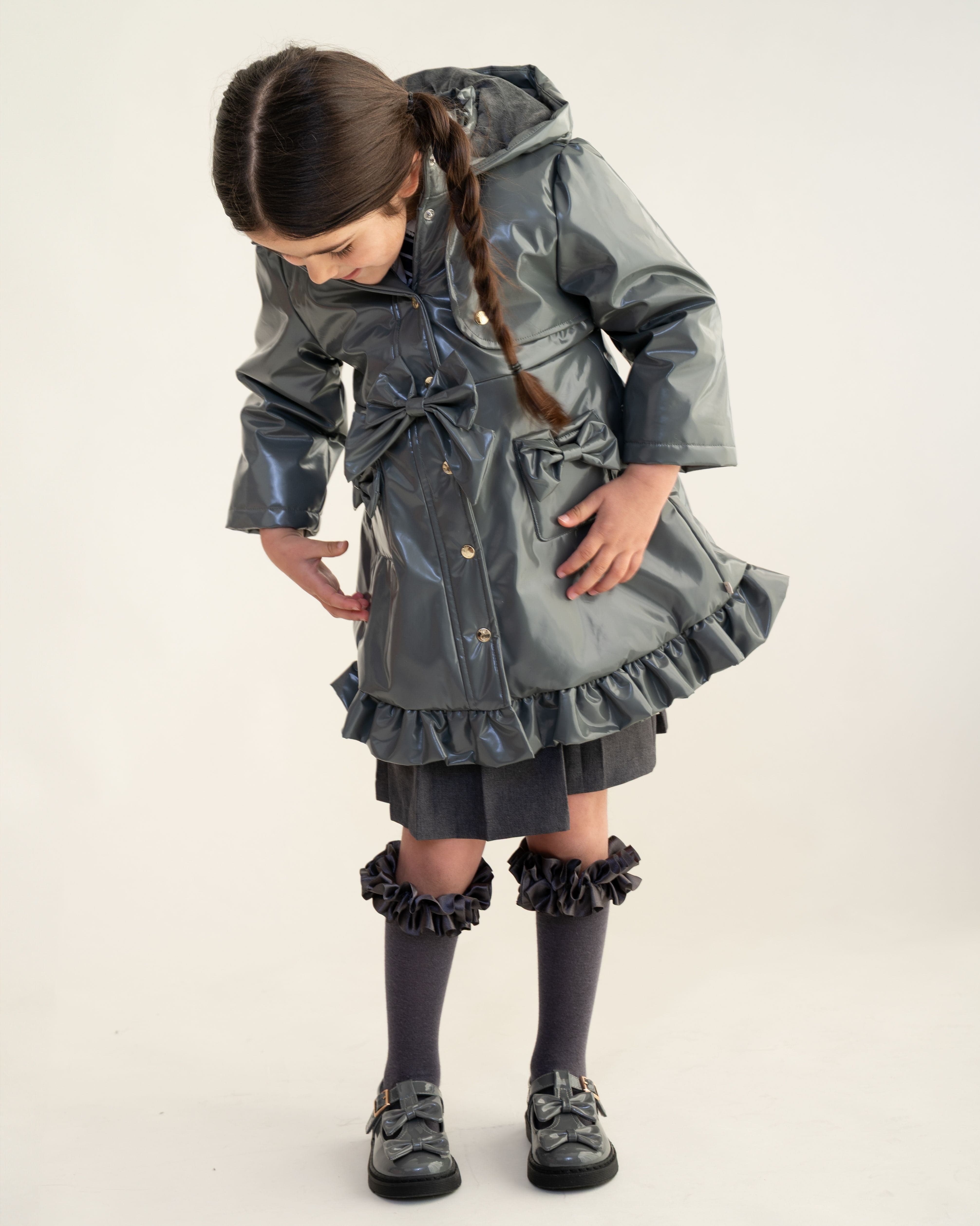 Caramelo Bow Rain Mac