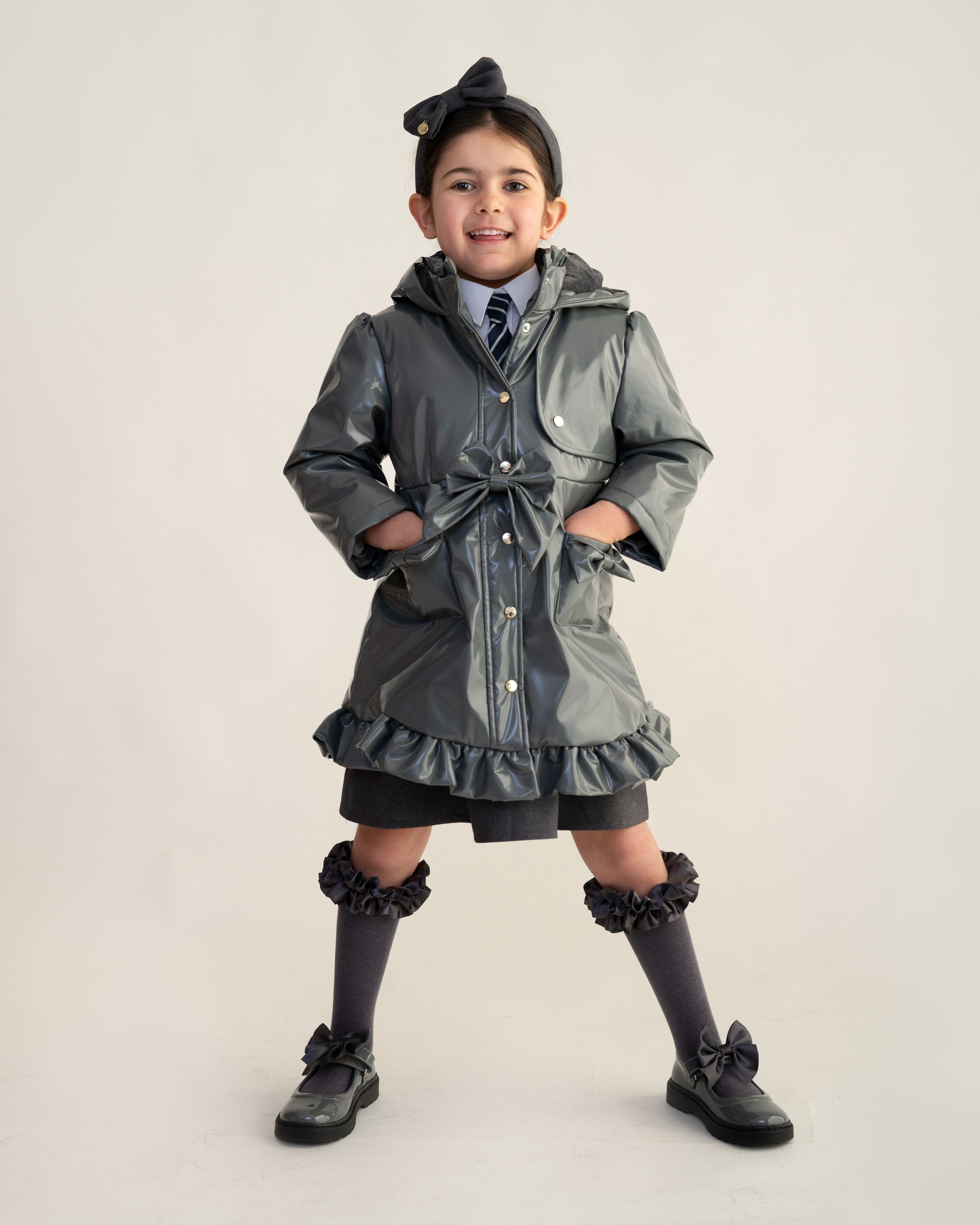 Caramelo Bow Rain Mac