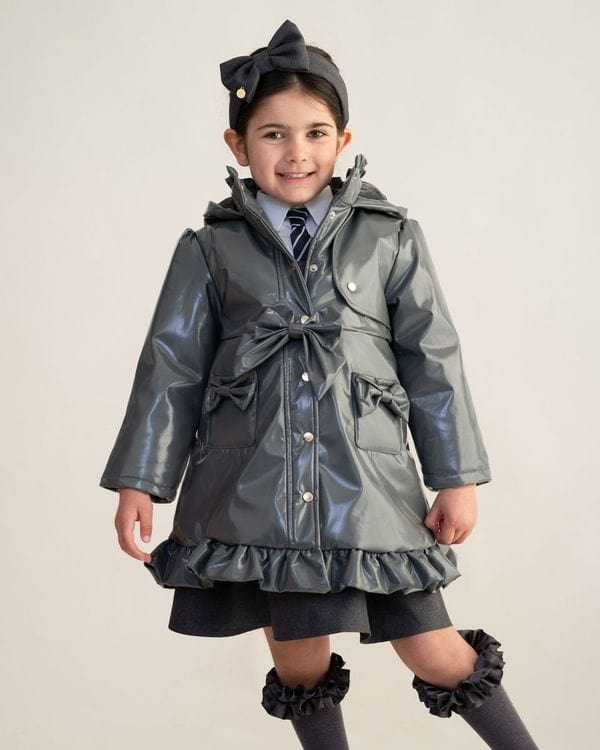 Caramelo Bow Rain Mac