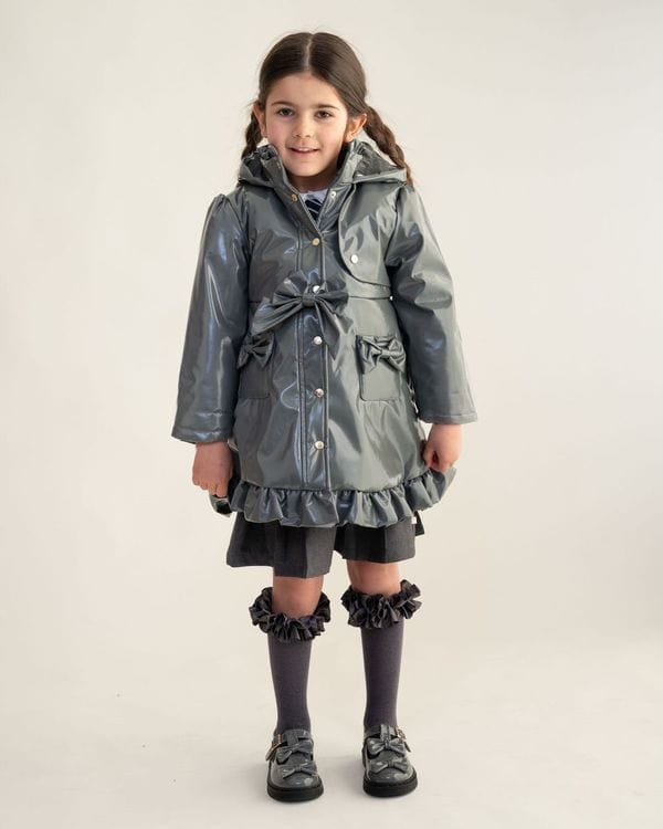 Caramelo Bow Rain Mac