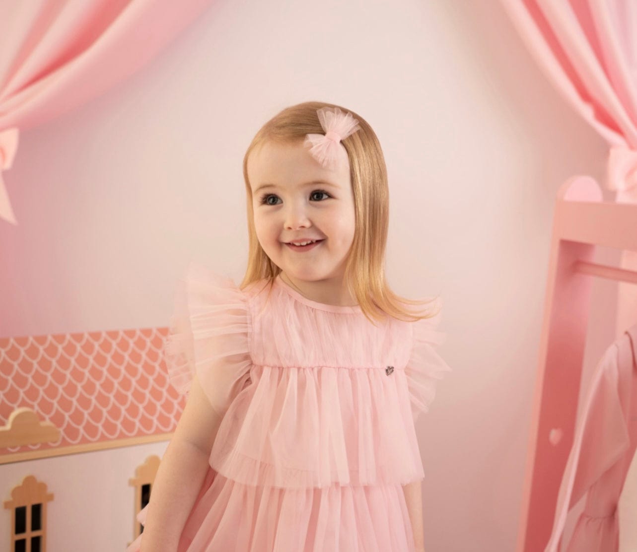Little A Khloe Tulle Frill Dress