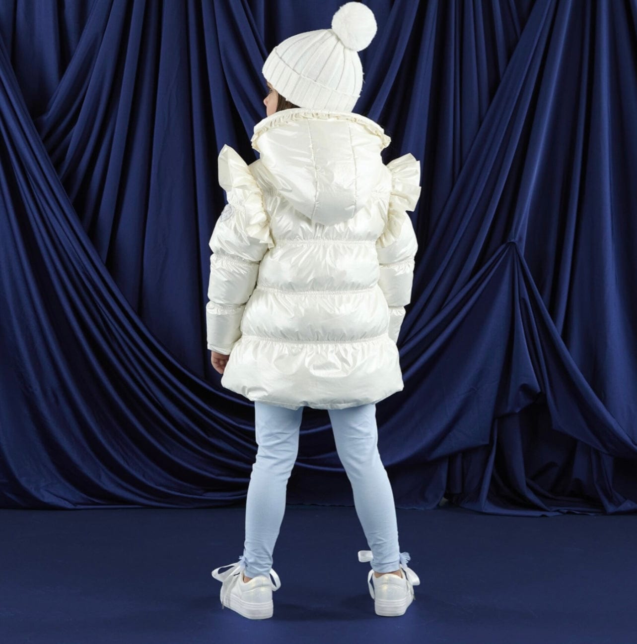 A Dee Liliana Padded Jacket with Frill Heart Pockets