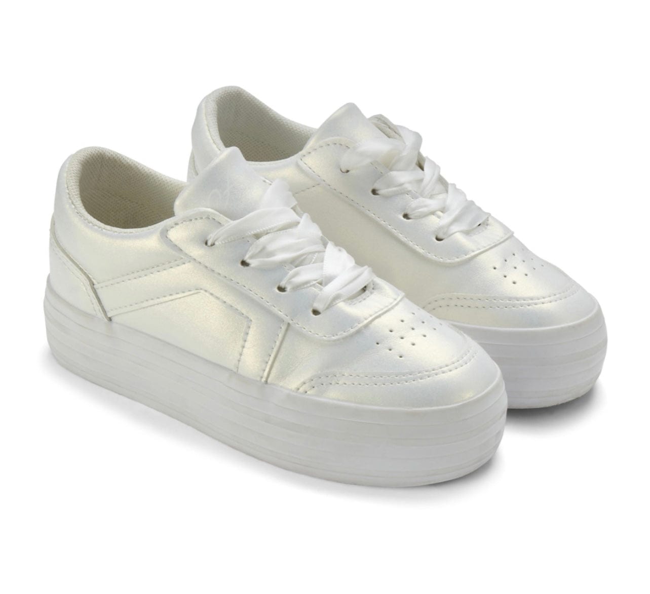 A Dee Patty Trainer with Ribbon Laces
