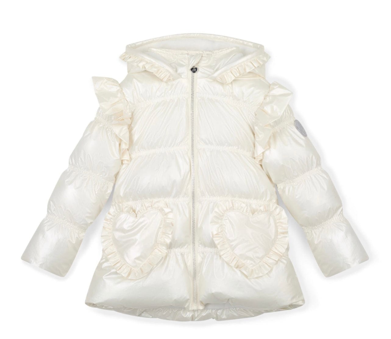 A Dee Liliana Padded Jacket with Frill Heart Pockets