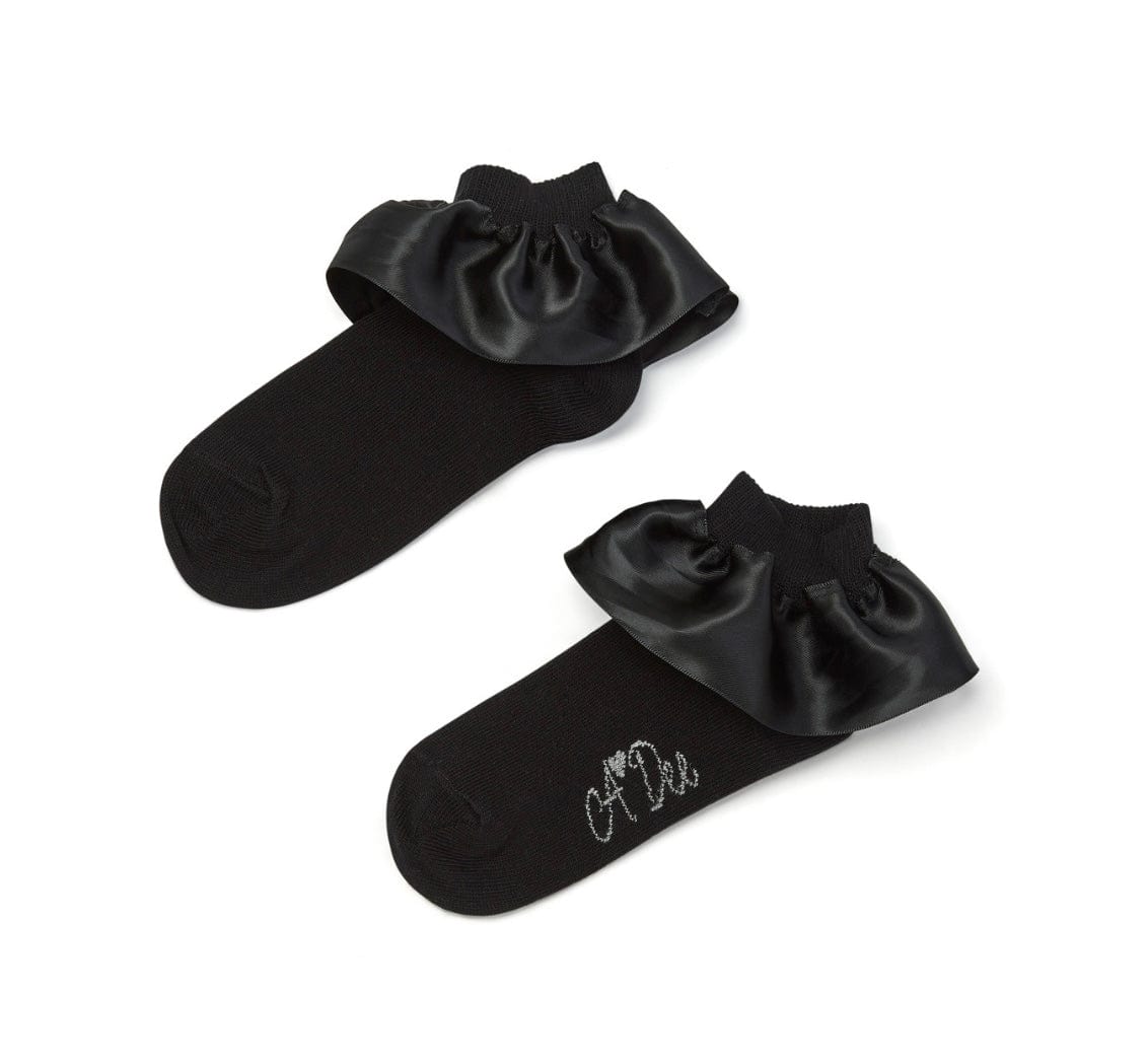 A Dee Pixie Black Ankle Socks