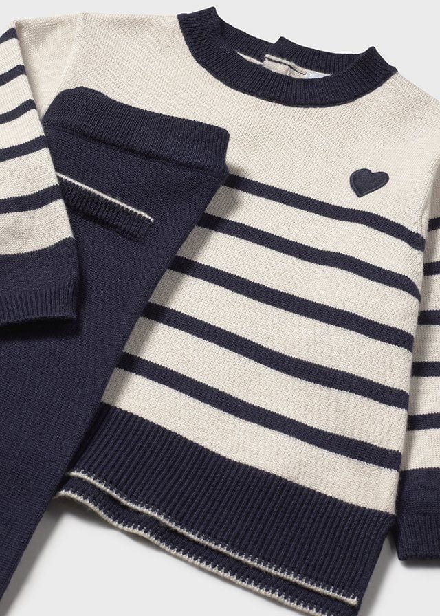Mayoral Sweater with Knit Trouser Set