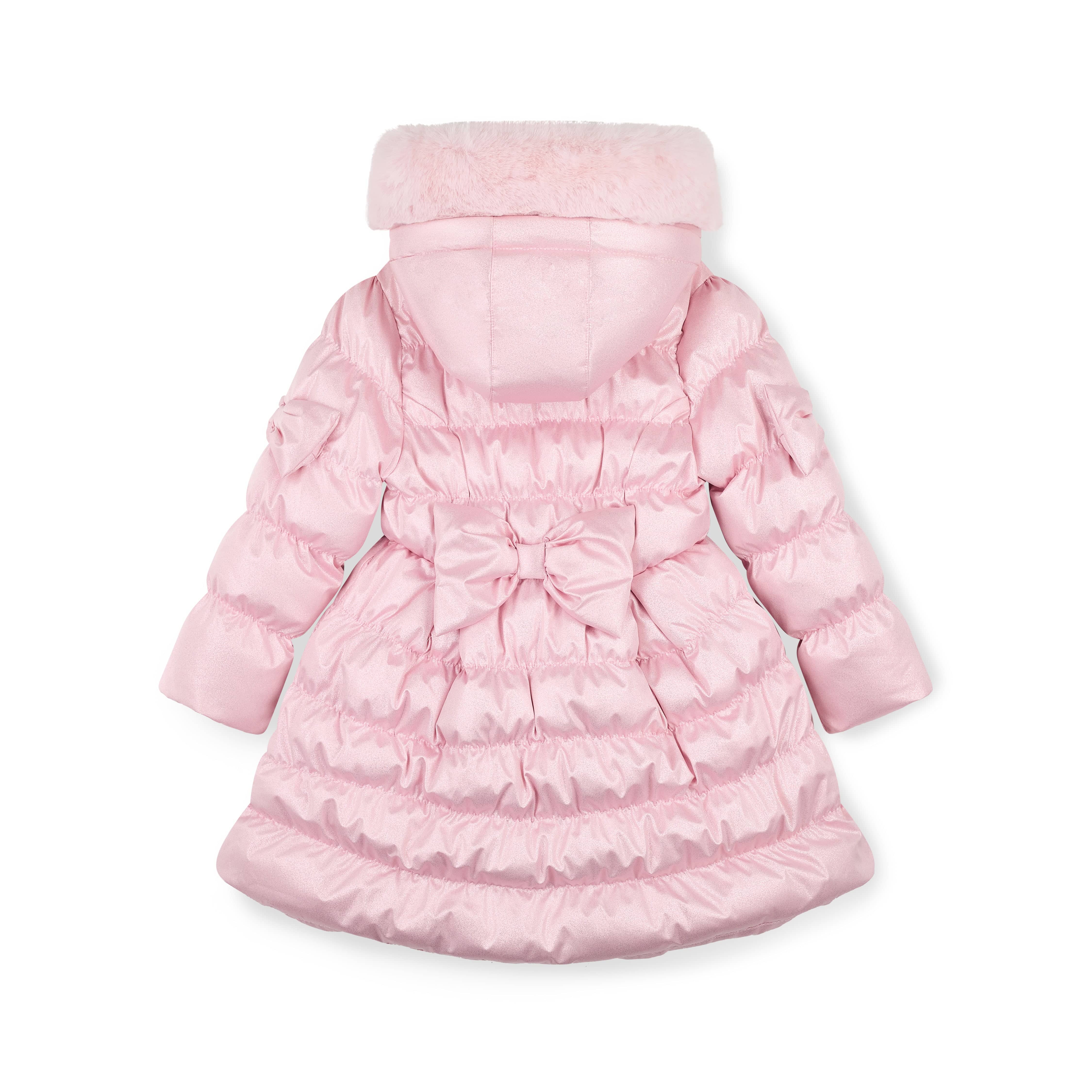 A Dee Montana Padded Long Metallic Jacket