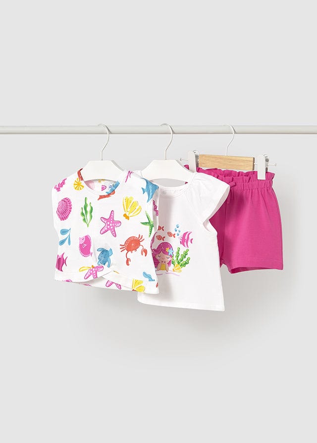 Mayoral Shorts with 2 T-shirts