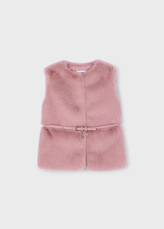 Mayoral Fur Gilet with Belt