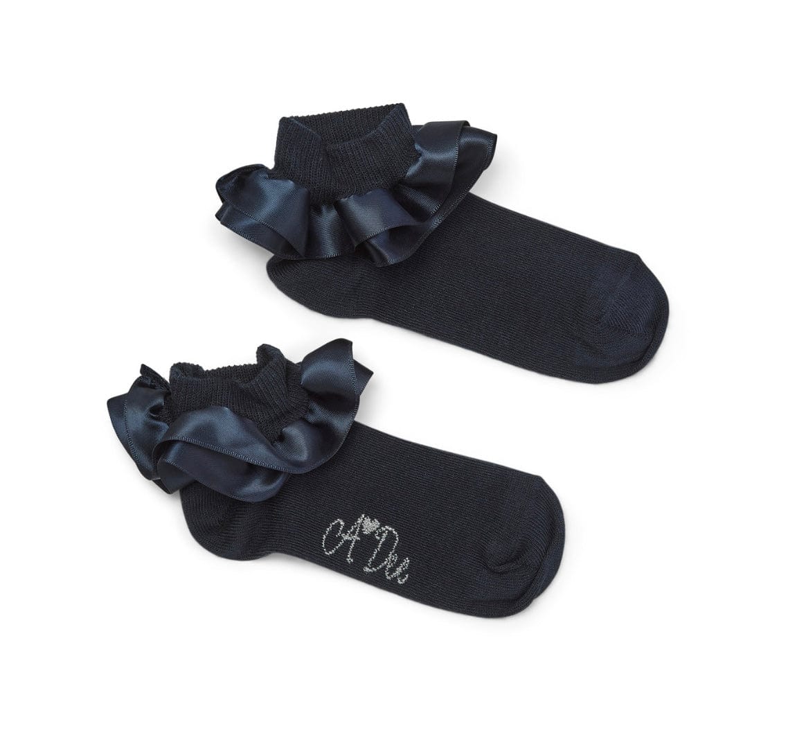 A Dee Pixie Dark Navy Ankle Socks