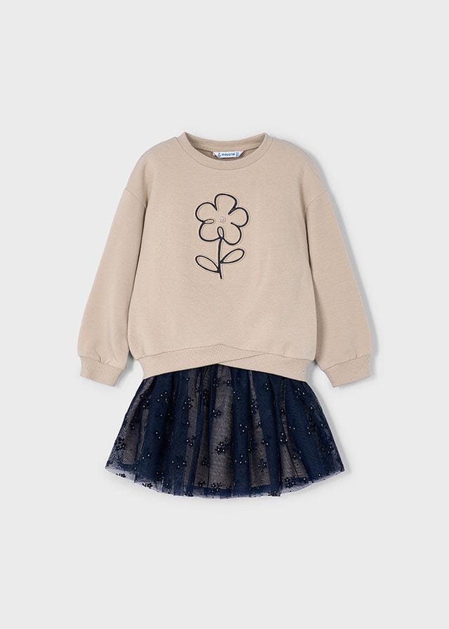 Mayoral Pullover & Tulle Skirt Set
