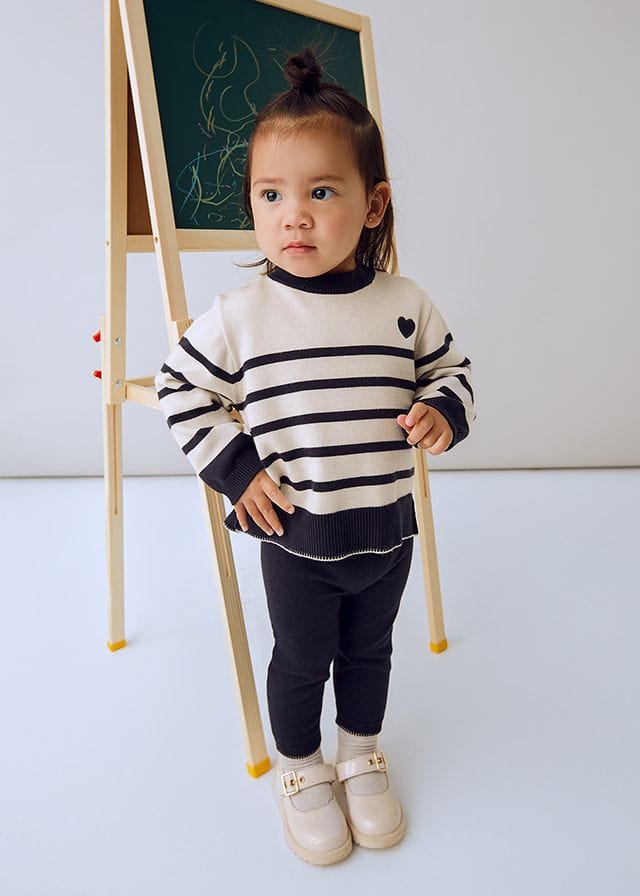 Mayoral Sweater with Knit Trouser Set