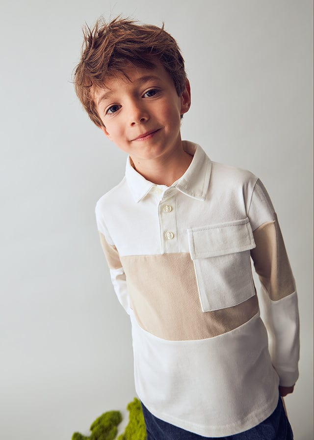 Mayoral Long Sleeve Polo Shirt