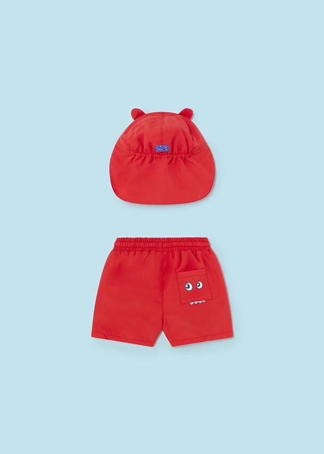 Mayoral Swim Shorts & Hat Set