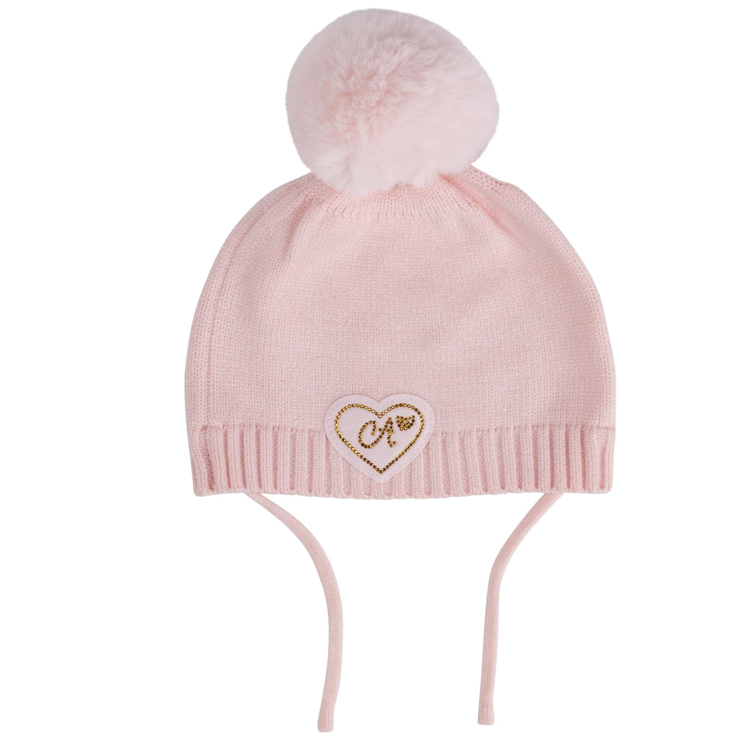 Little A AW24 Glynne Bear Knitted Pom Pom Hat