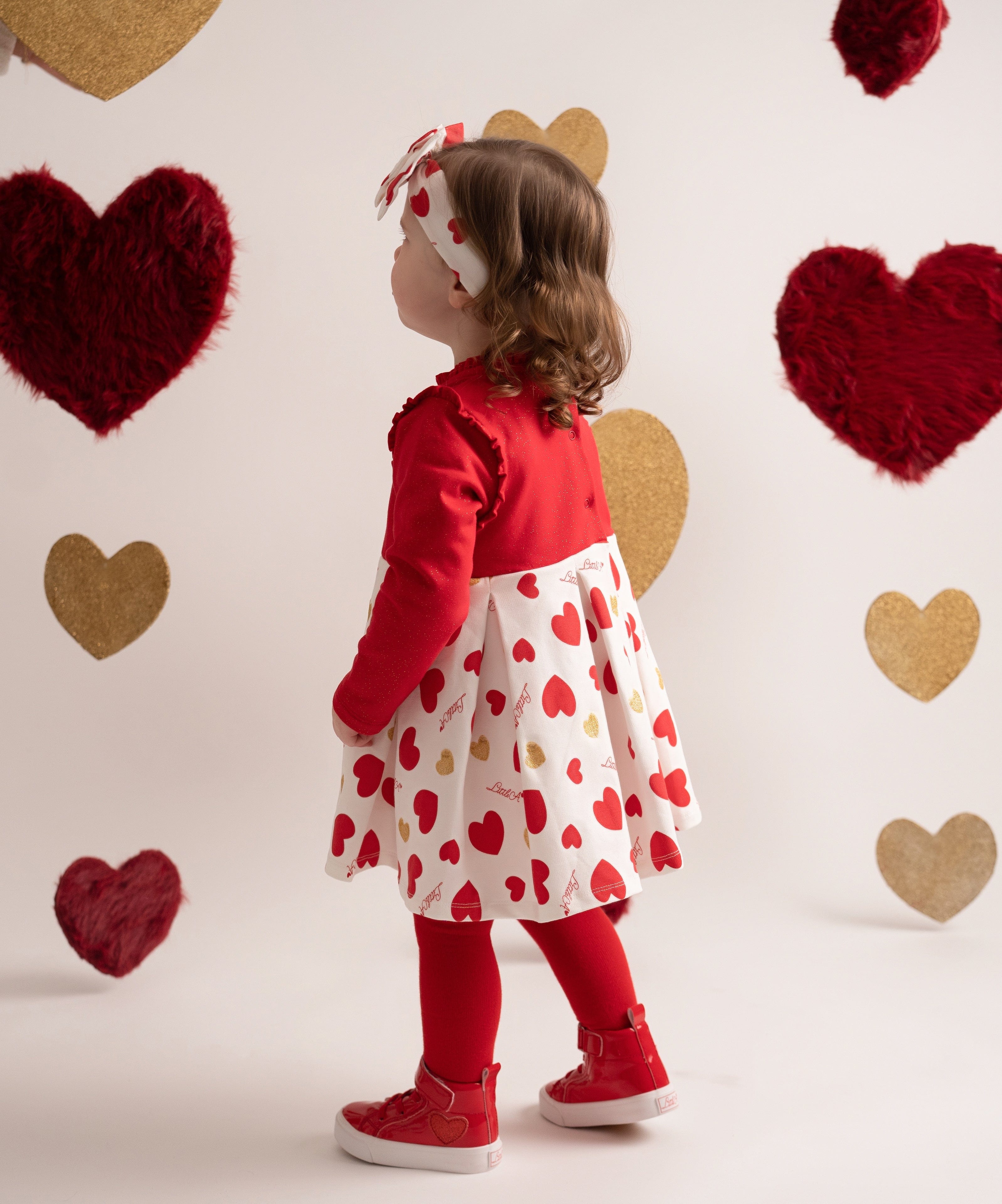 Little A AW24 Harlow Heart Print Dress