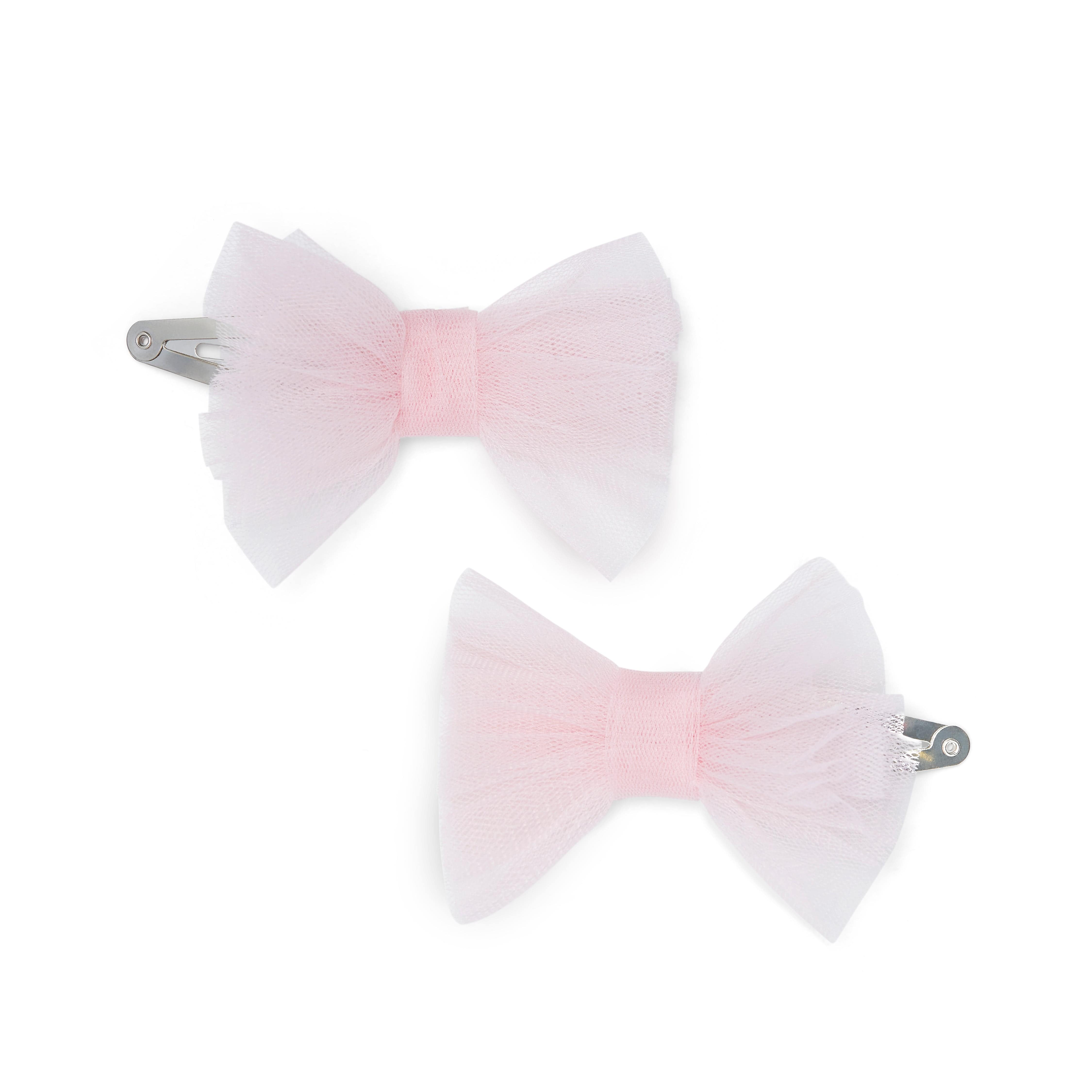 Little A Kaylee Tulle Bow Hair Clips