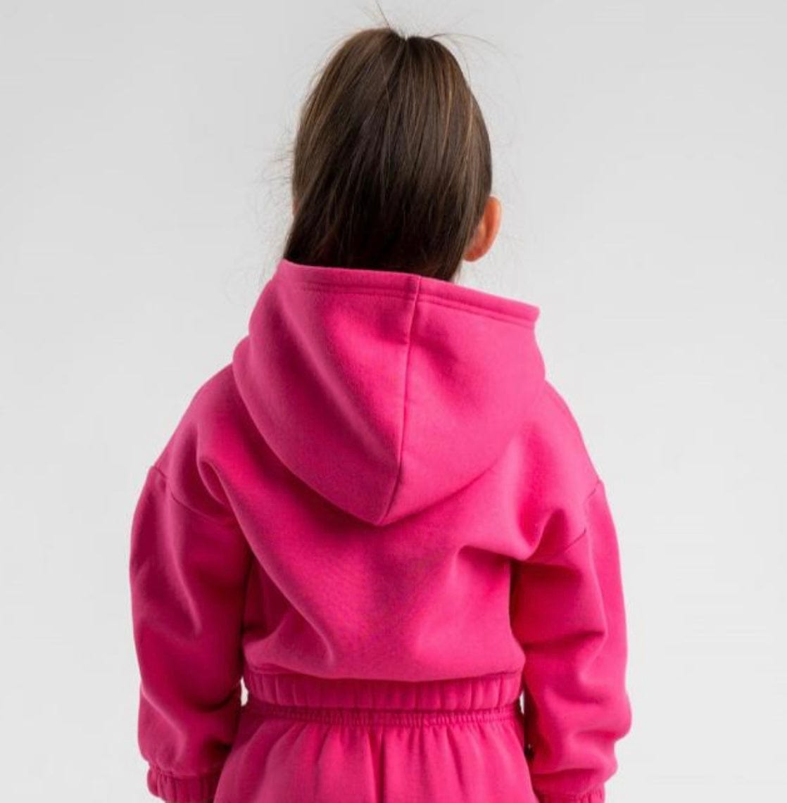 Bonini Aspire Hot Pink Crop Hoodie