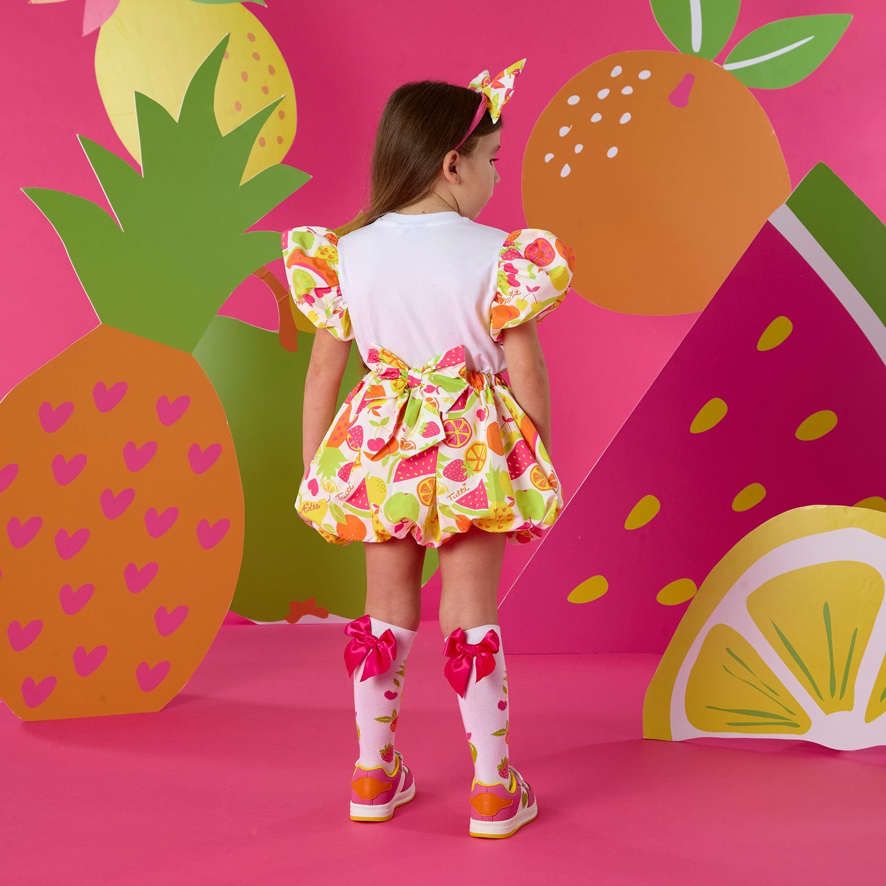 A Dee Tia Tutti Frutti Puff Skirt Set