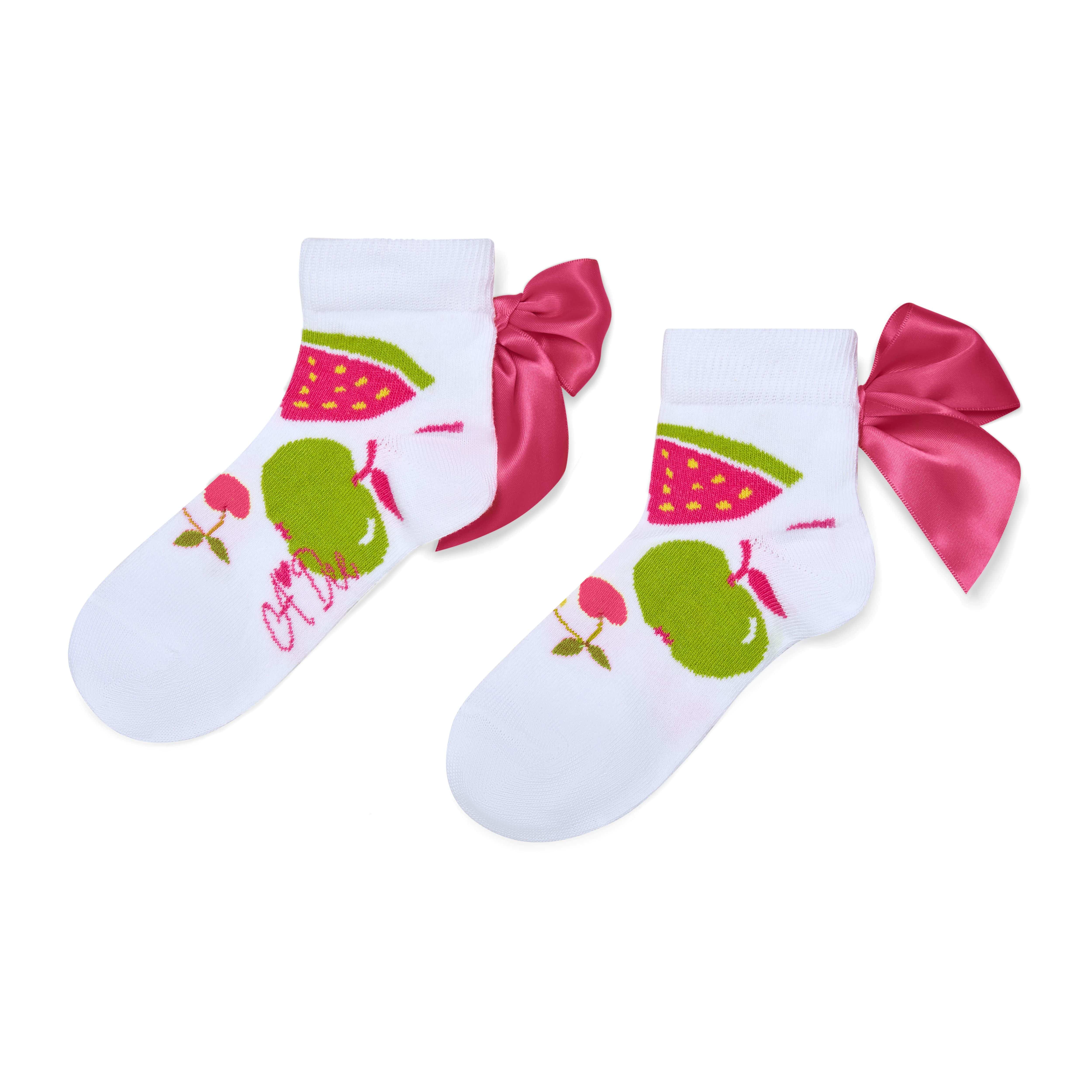 A Dee Tiara Tutti Frutti Print Ankle Socks