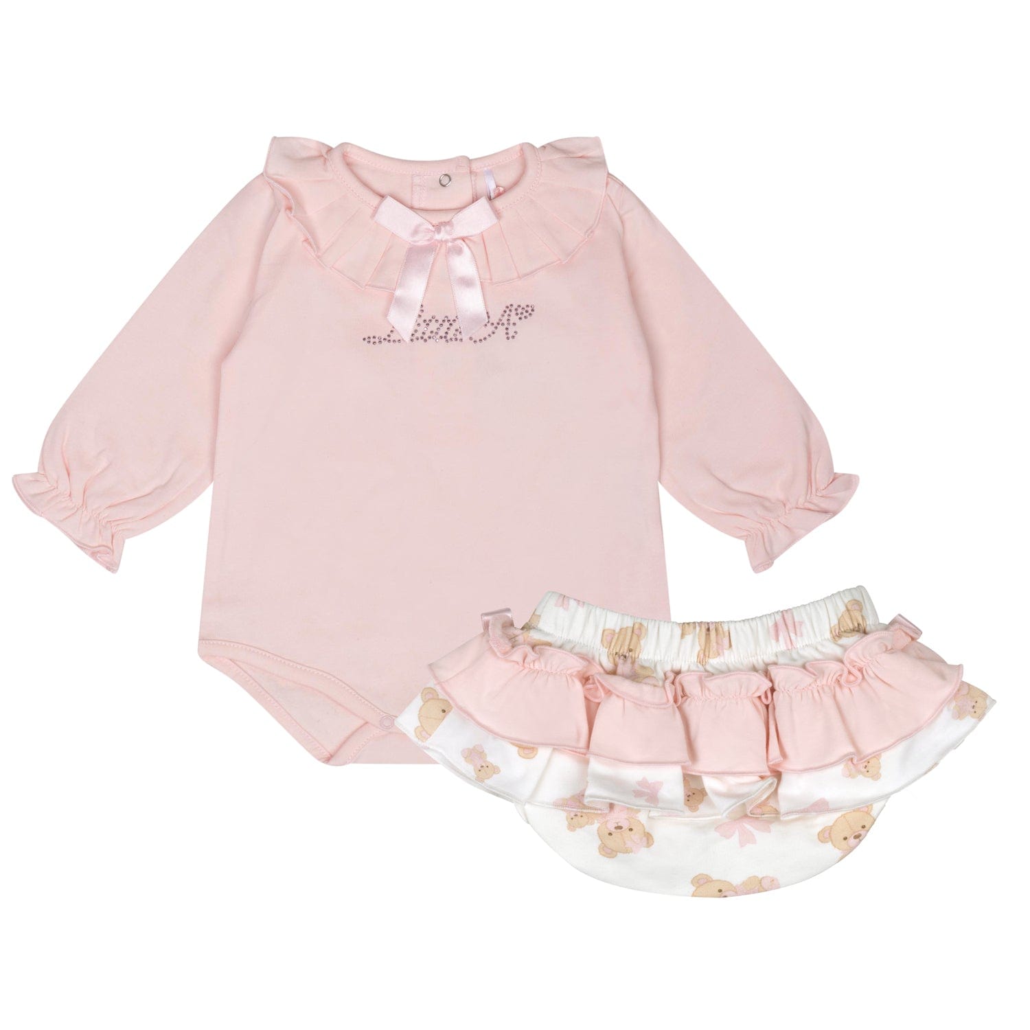 Little A AW24 Gwen Bear Print Jam Pant Set