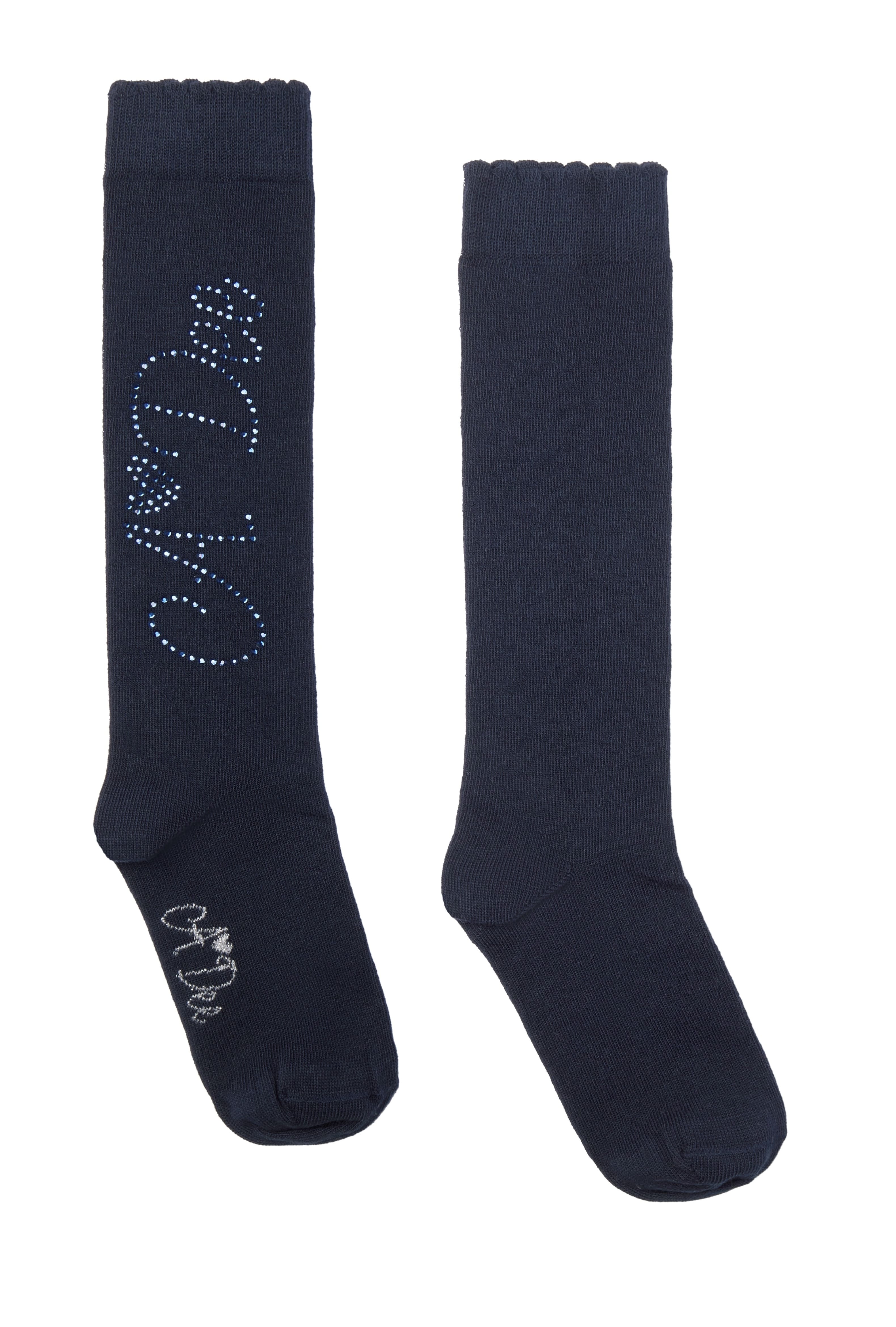 A Dee Seren Dark Navy Knee High Socks