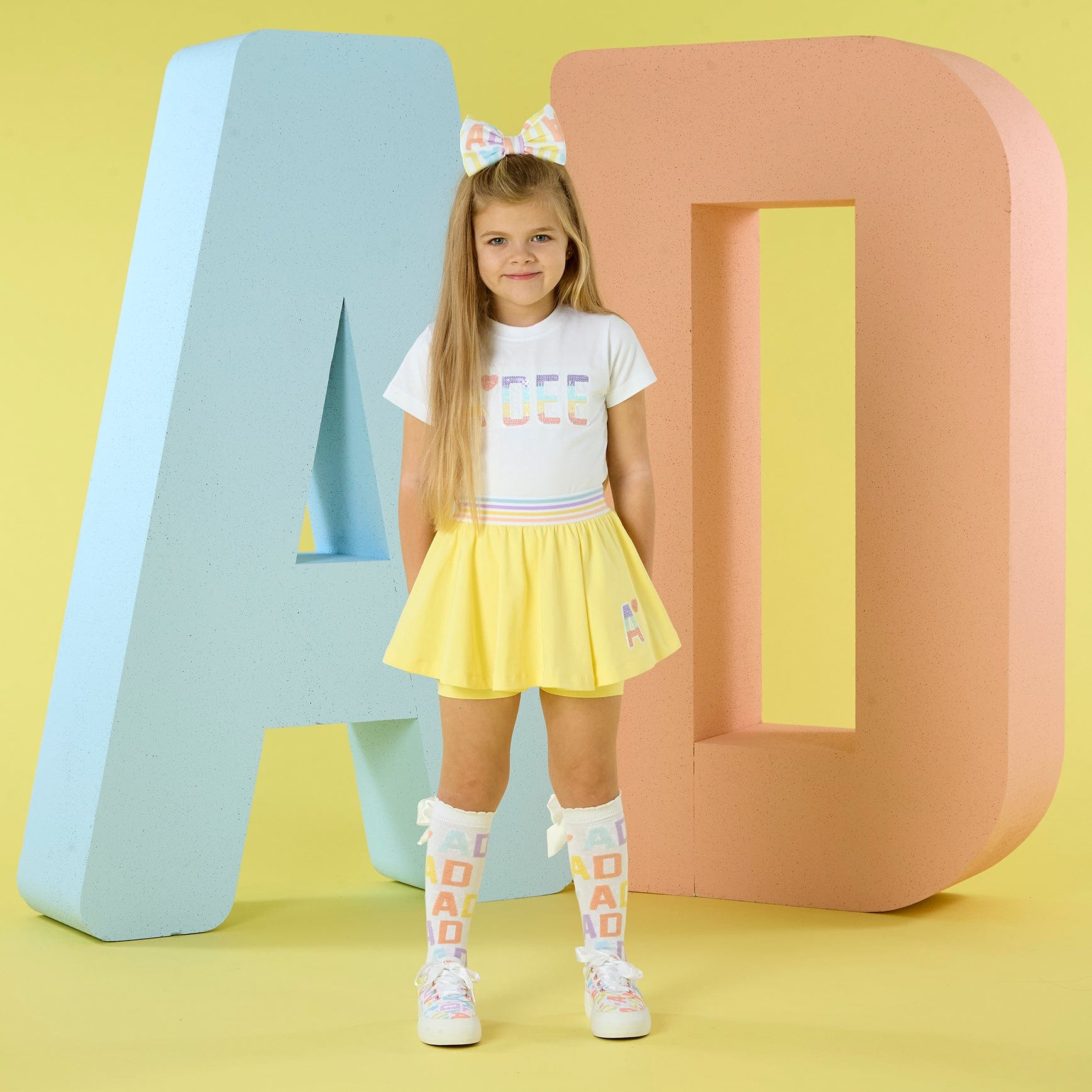 A Dee Stevie Skort Set with Sequin Artwork