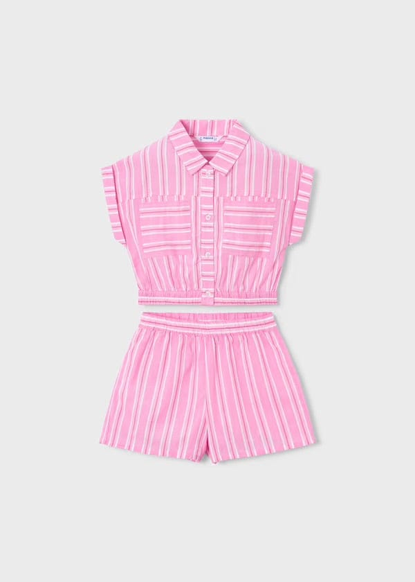 Mayoral Stripes Shorts Set