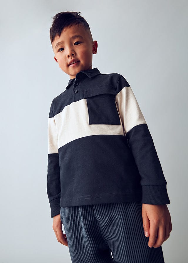 Mayoral Long Sleeve Polo Shirt