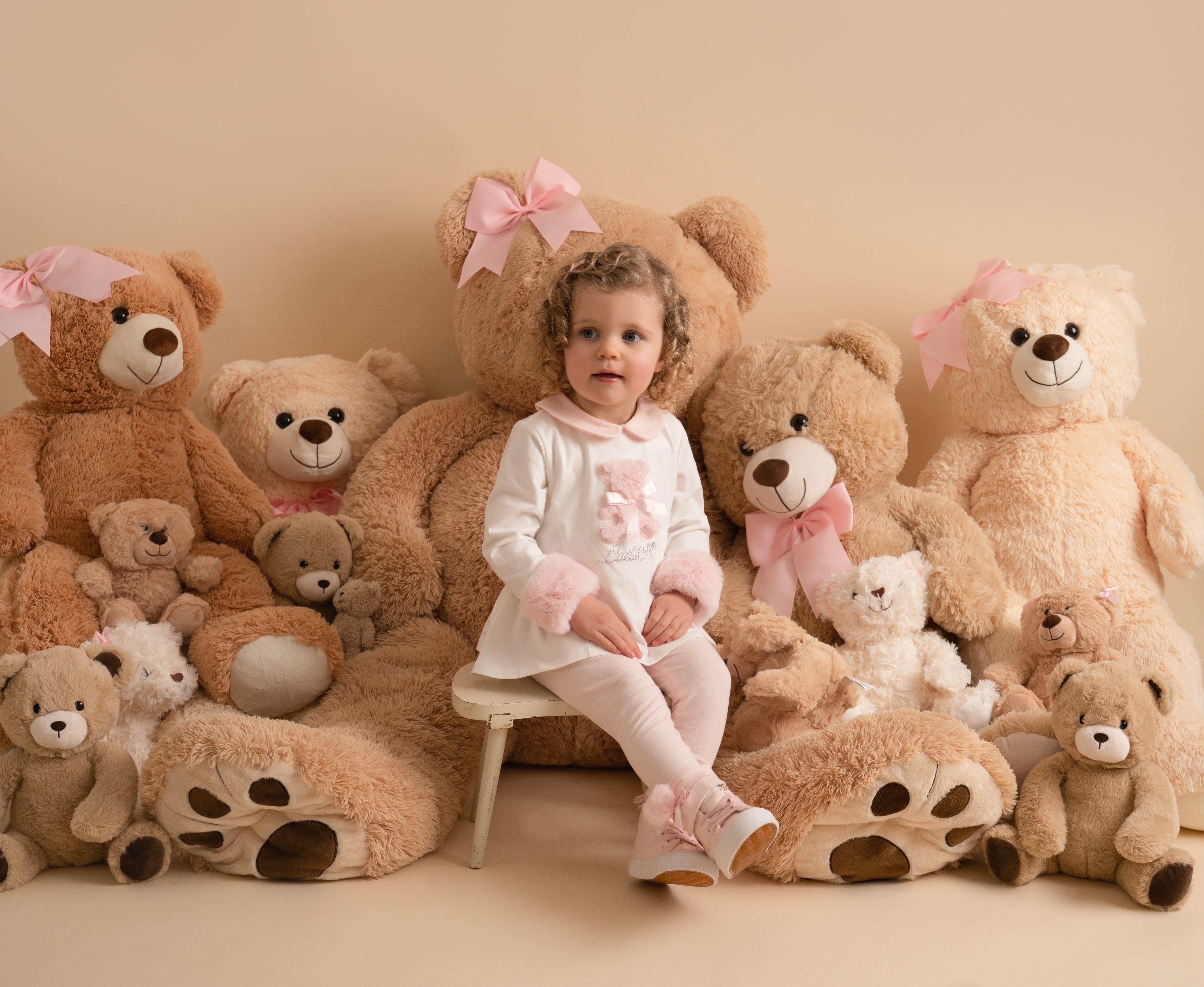 Little A AW24 Gracie Faux Fur Bear Legging Set