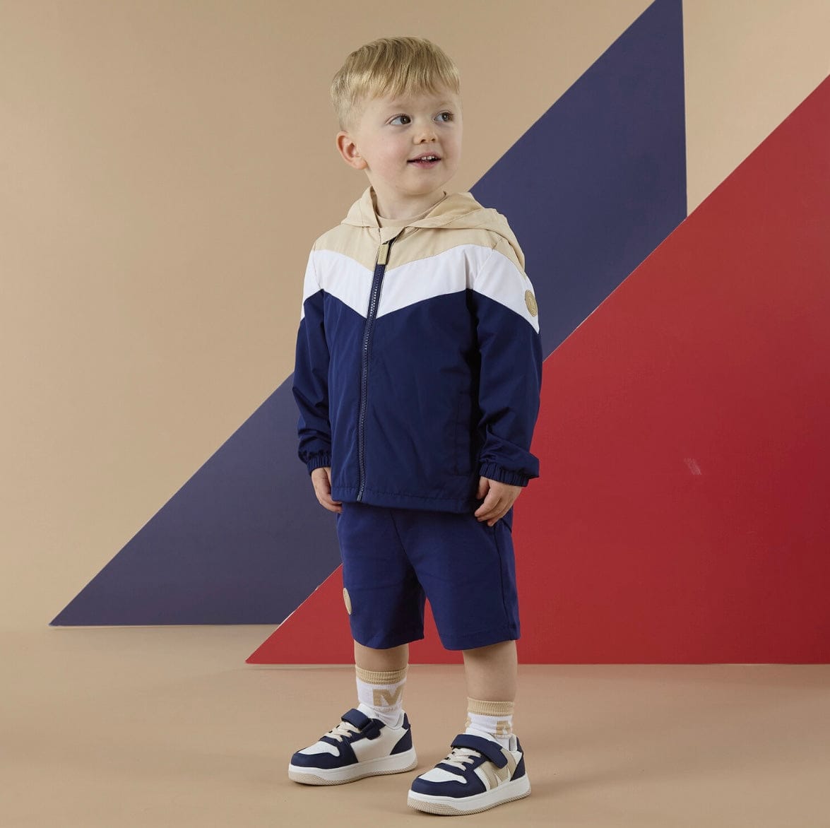 Mitch & Son Peter Hooded Colour Block Jacket