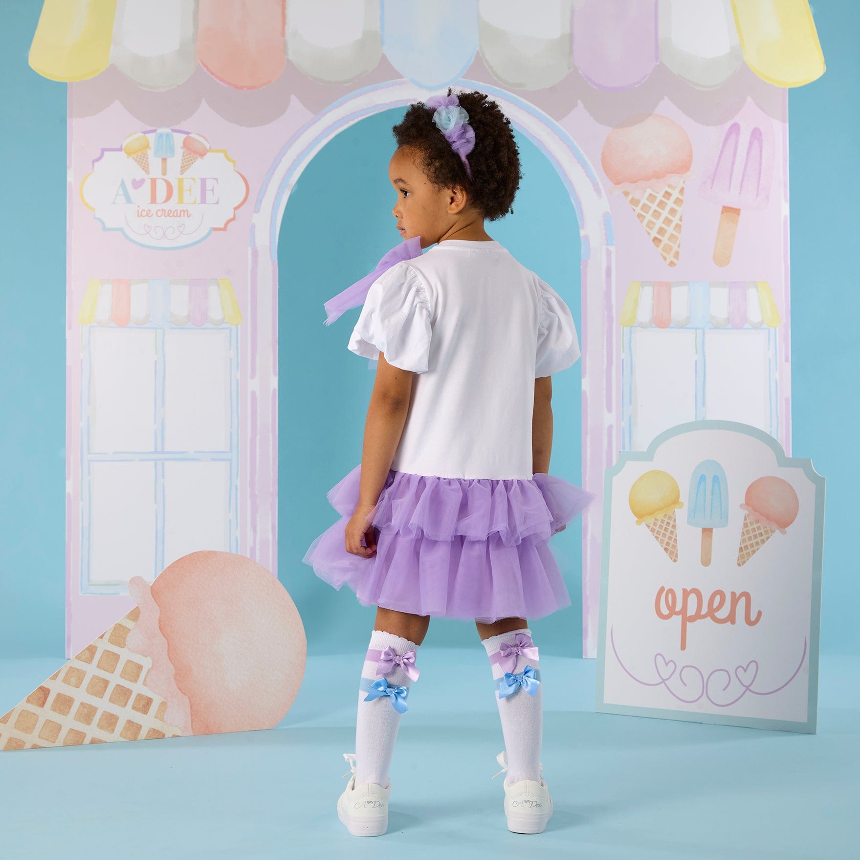 A Dee Sparkle Tulle Frill Dress