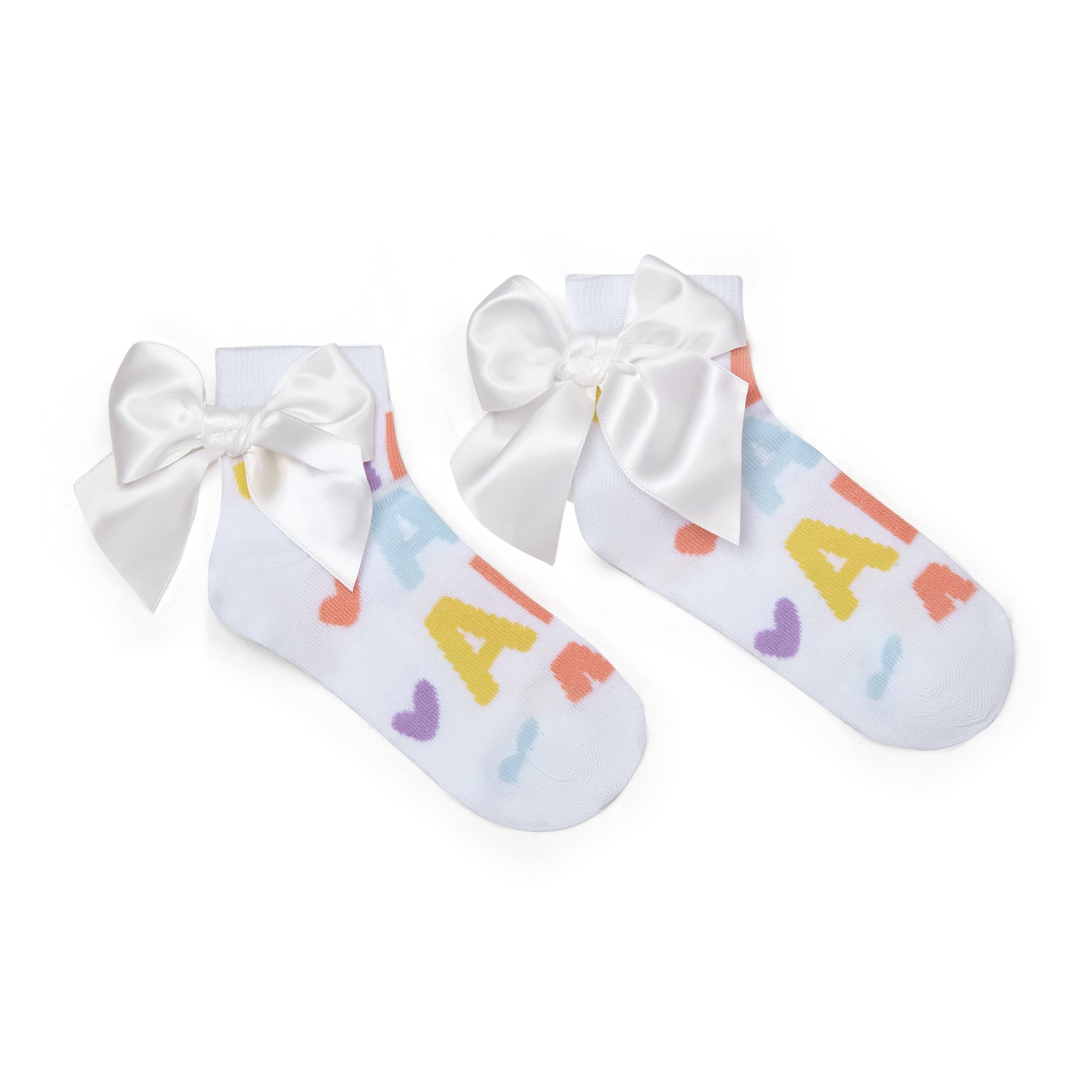 A Dee Sasha Print Ankle Socks