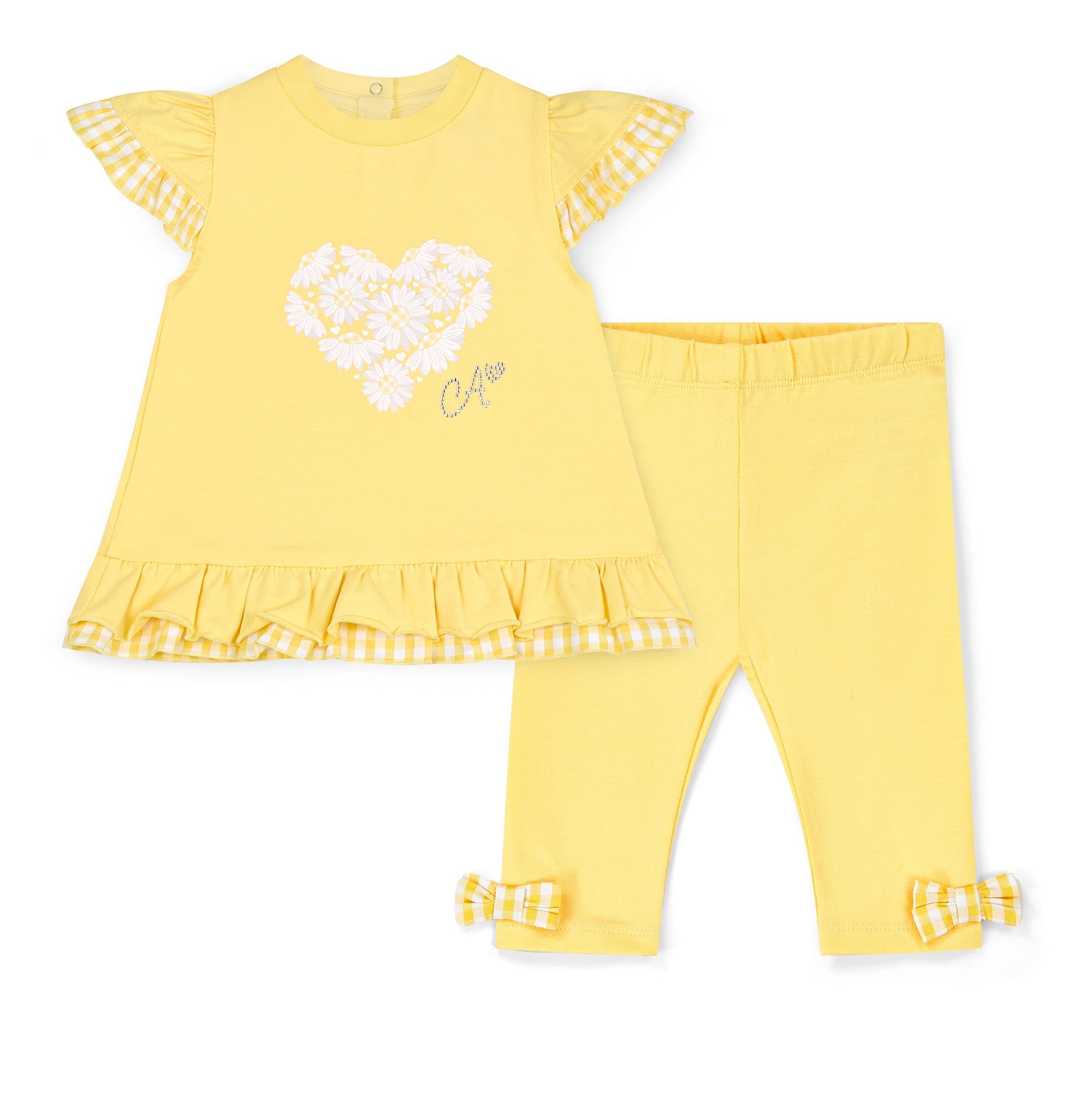 Little A Bonnie Frill Daisy Legging Set