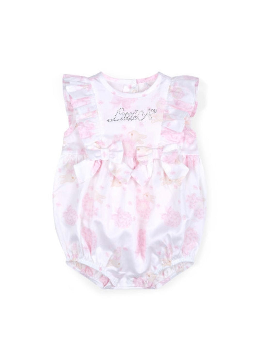 Little A Amira Bunny Print Romper