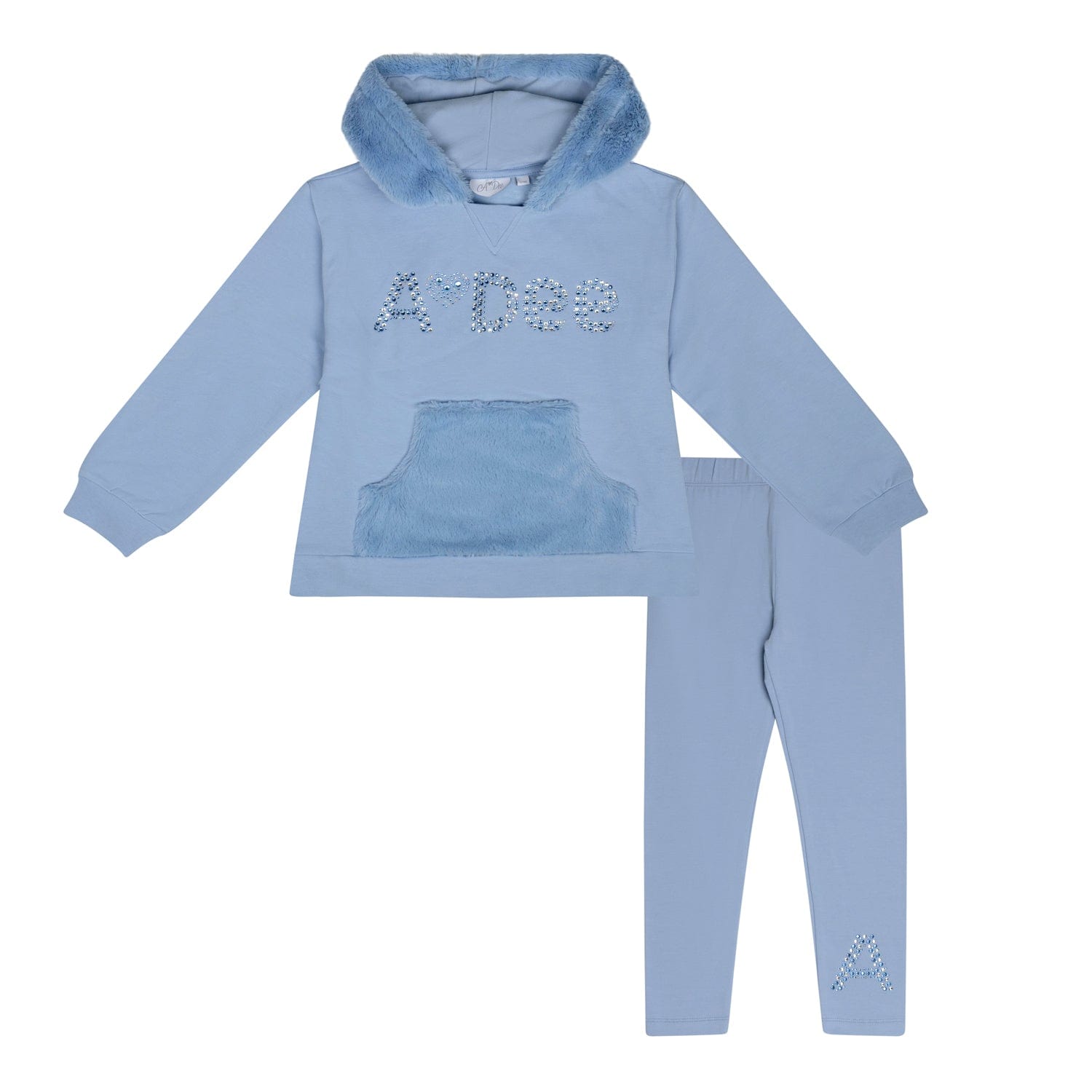 A Dee AW24 Peaches Faux Fur Hoody Set